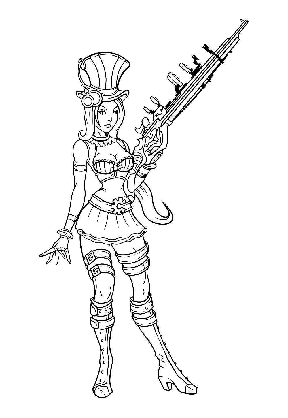 Desenho de LOL para colorir