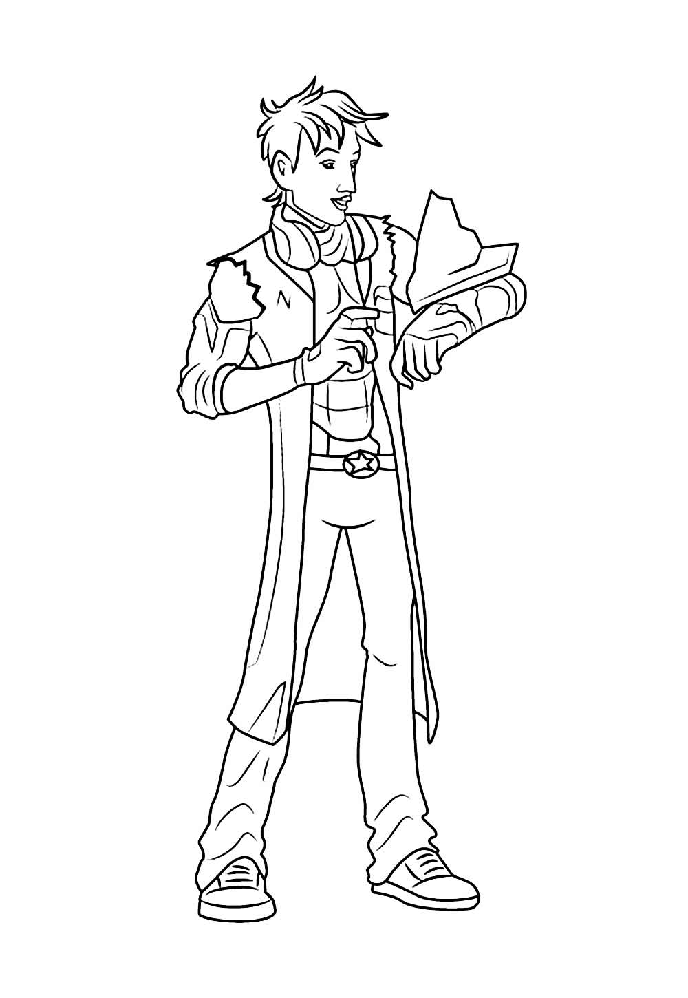 Max Steel para pintar e colorir