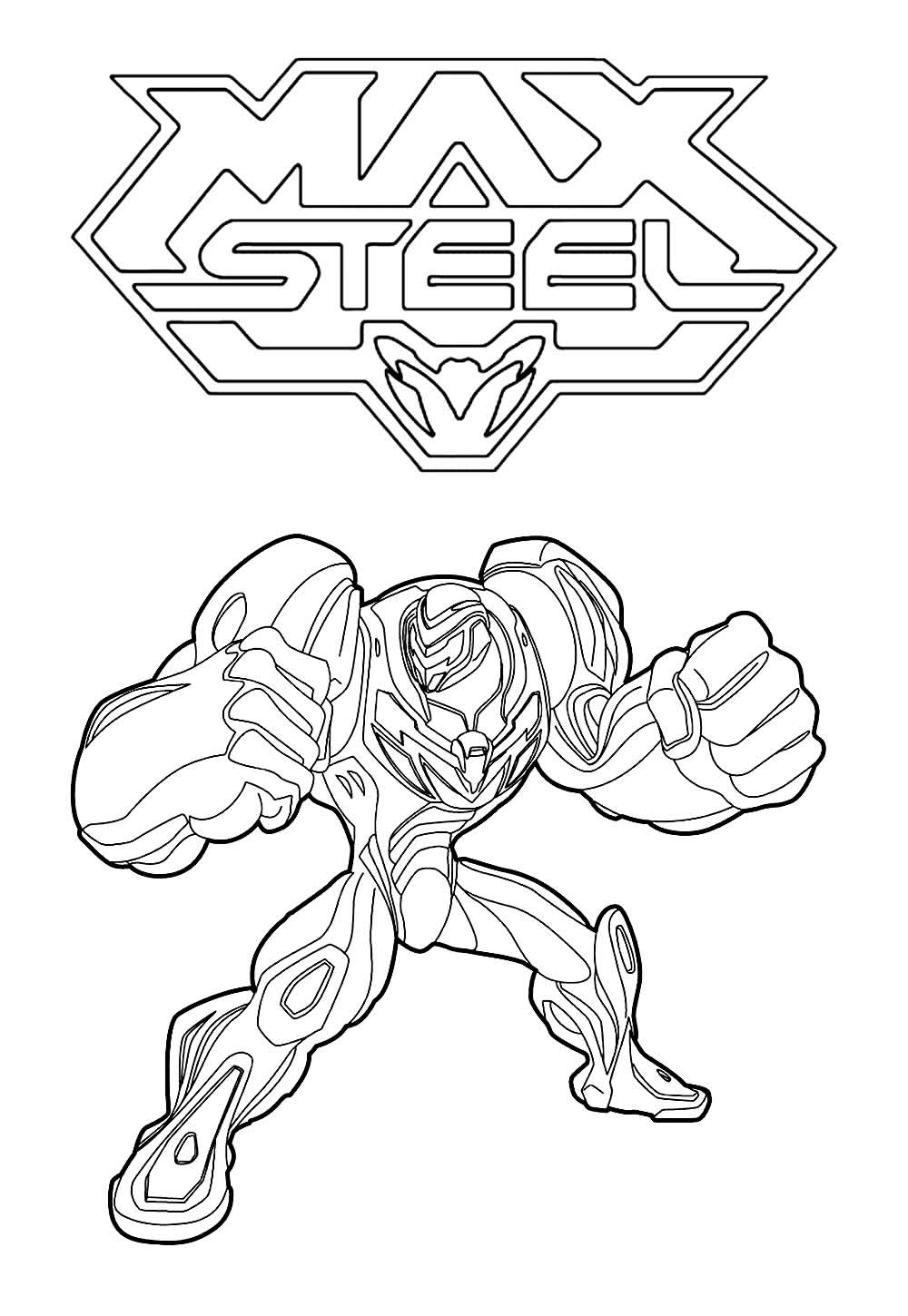 Max Steel para pintar