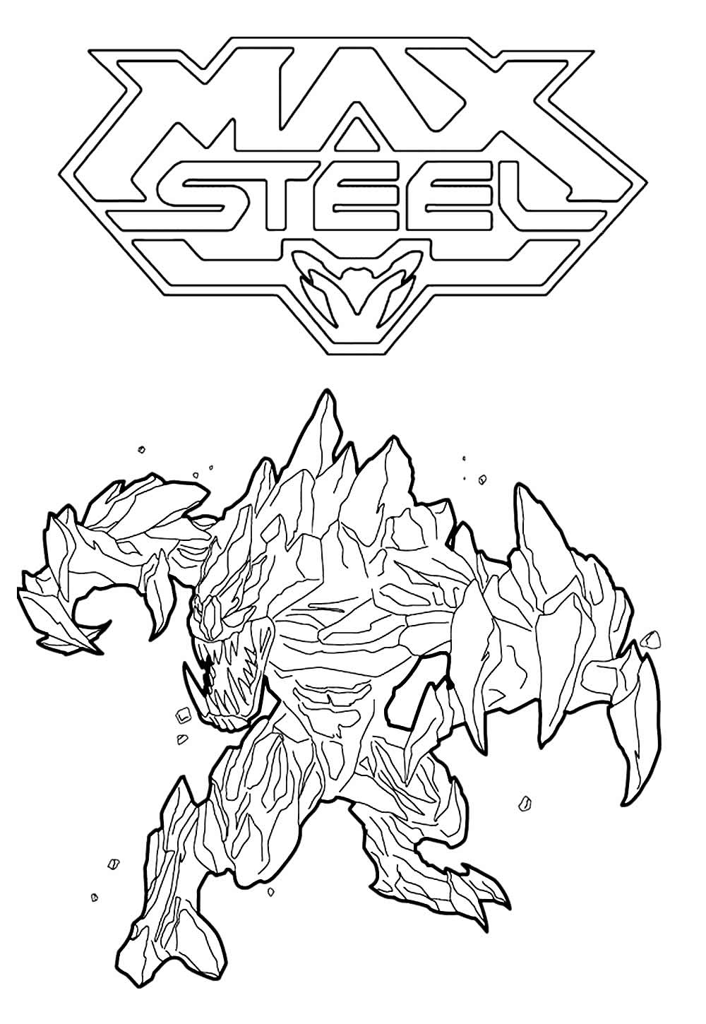 Desenho para colorir Max Steel