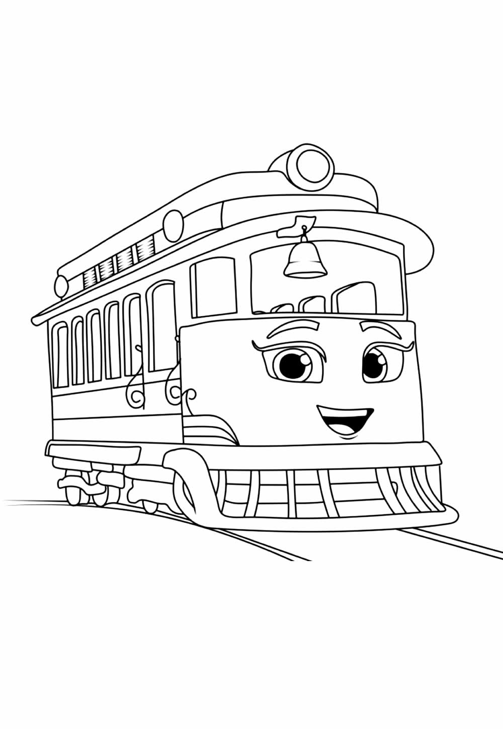 Desenho de Trem para colorir - Mighty Express