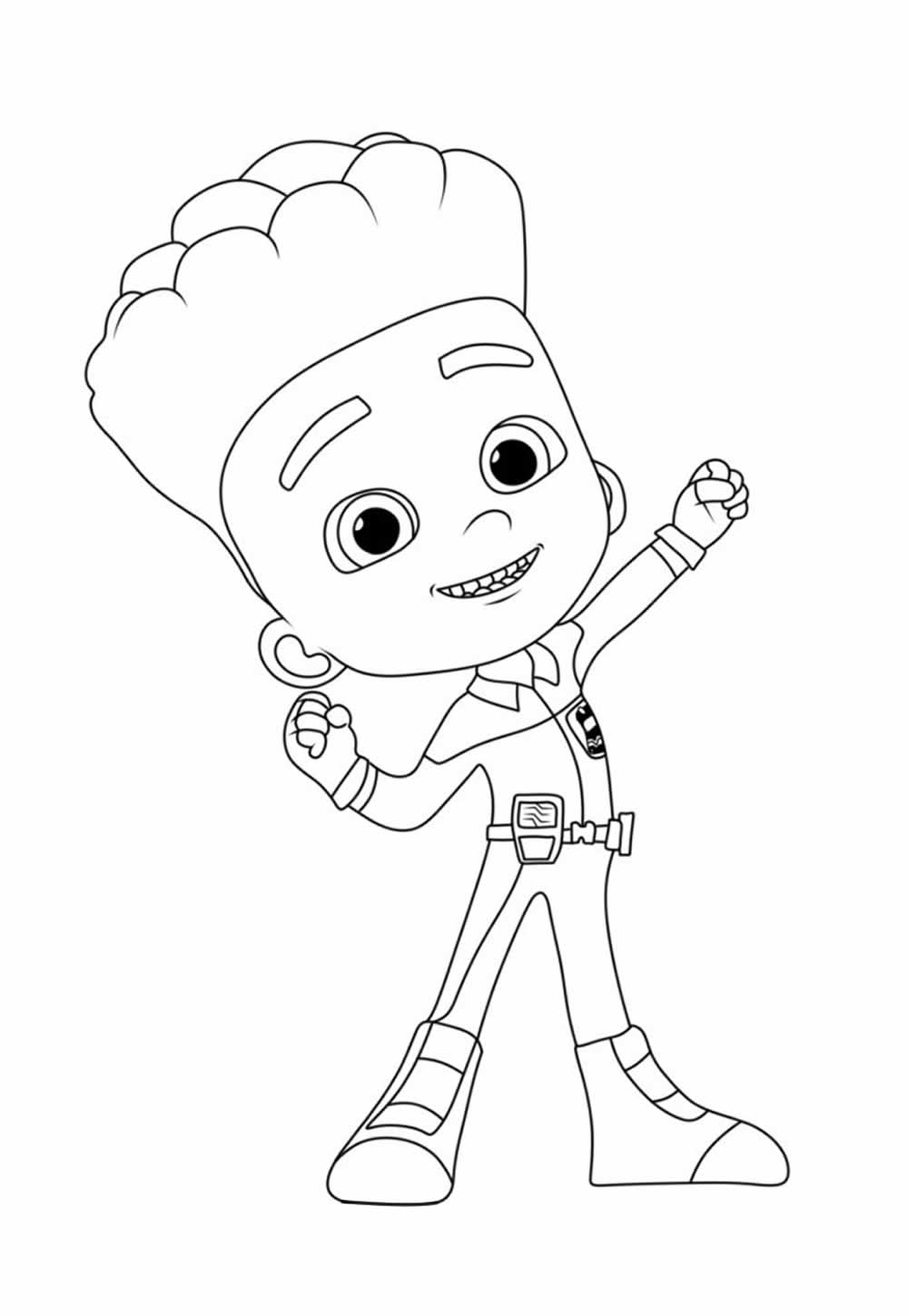 Desenho de Mighty Express para colorir