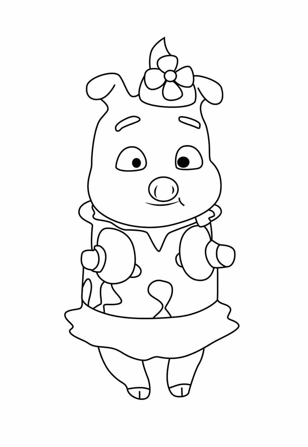 Desenho de Mighty Express para pintar
