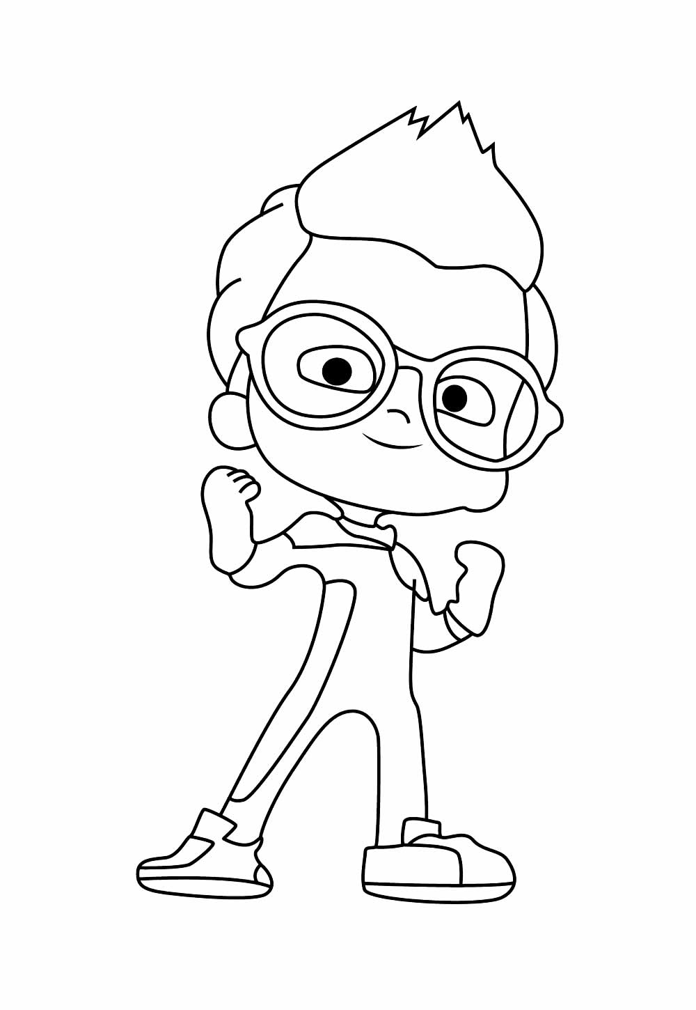Desenho de Mighty Express para colorir e pintar