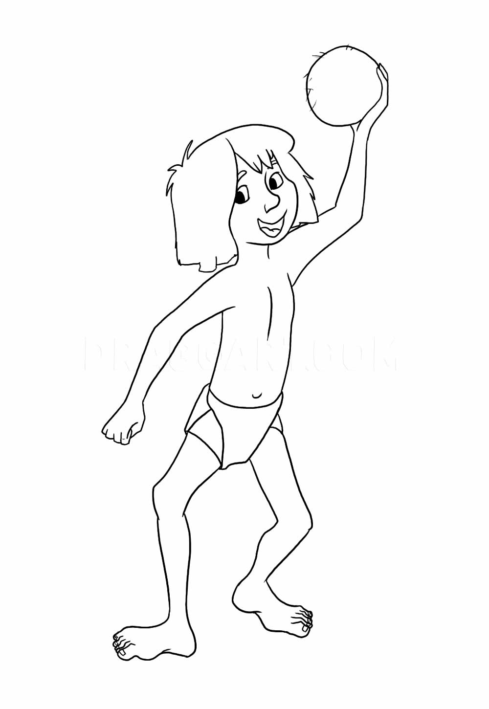 Desenho de Mogli
