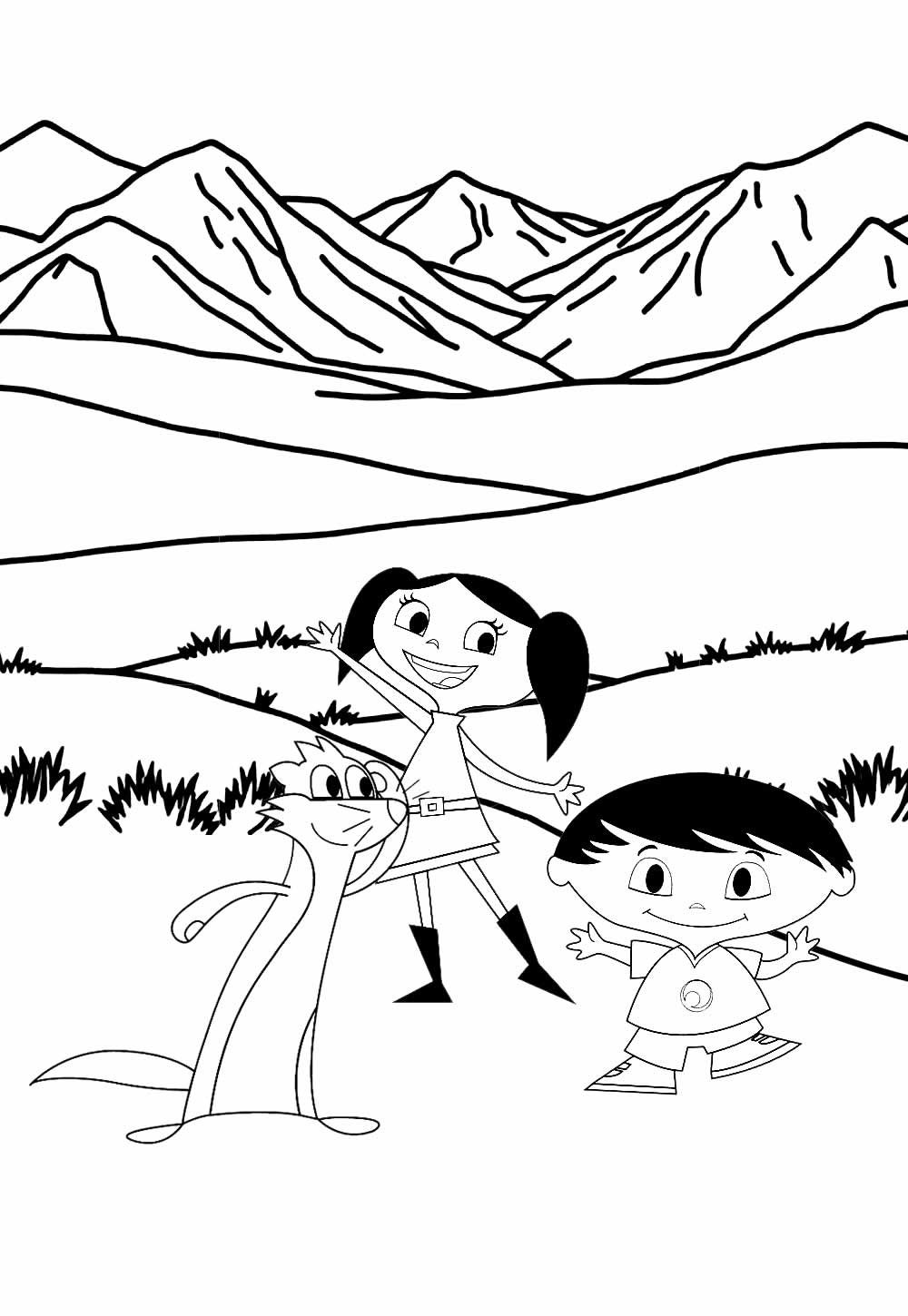 Desenho do Show da Luna para colorir