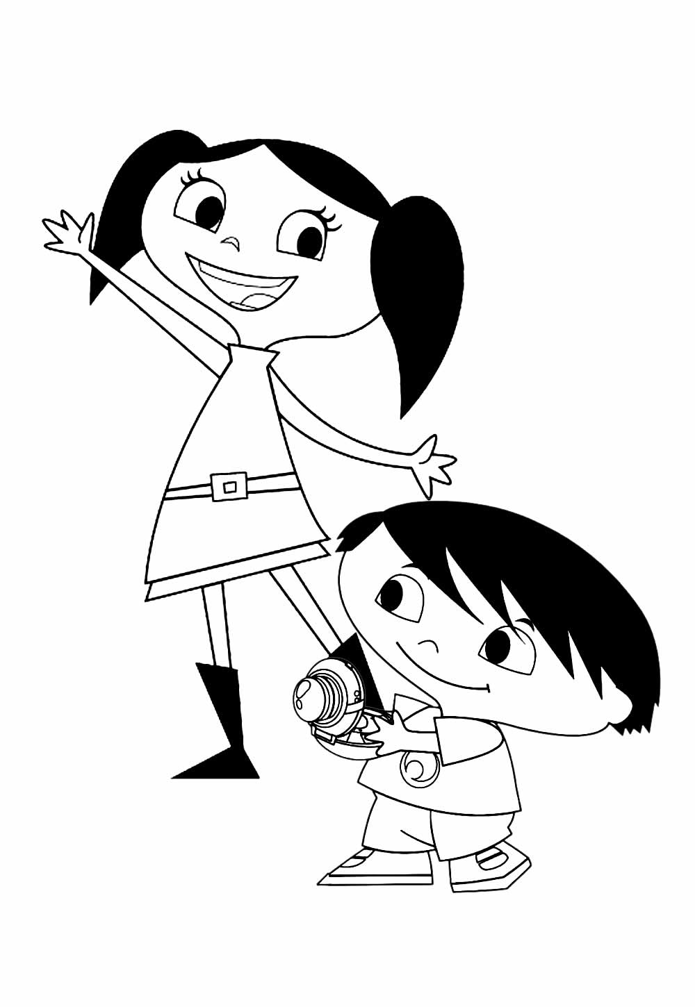 Desenho de O Show da Luna para imprimir e pintar