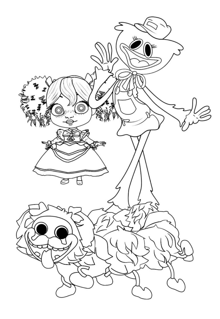 Desenhos de Poppy Playtime para colorir - Bora Colorir