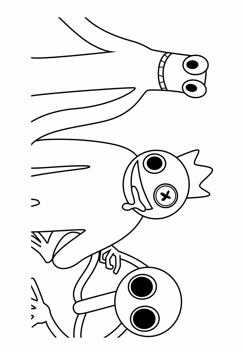 Desenho Rainbow Friends para colorir