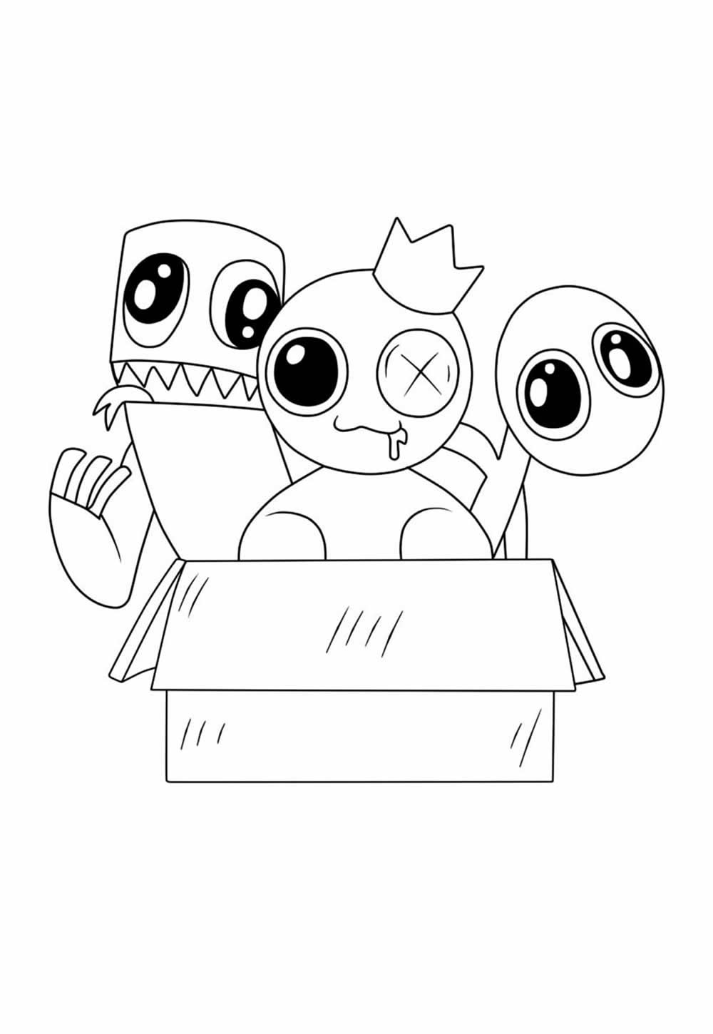 Desenho de Rainbow Friends para colorir