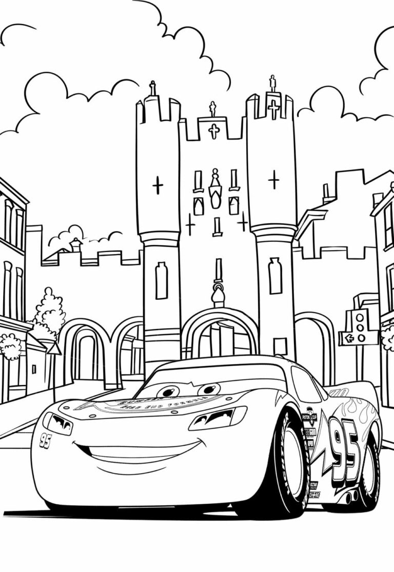 Desenhos de Relâmpago McQueen para colorir - Bora Colorir