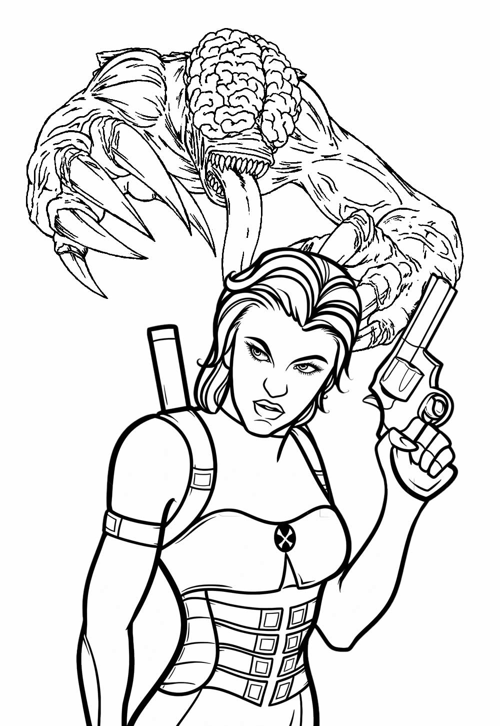 Desenho para colorir de Resident Evil