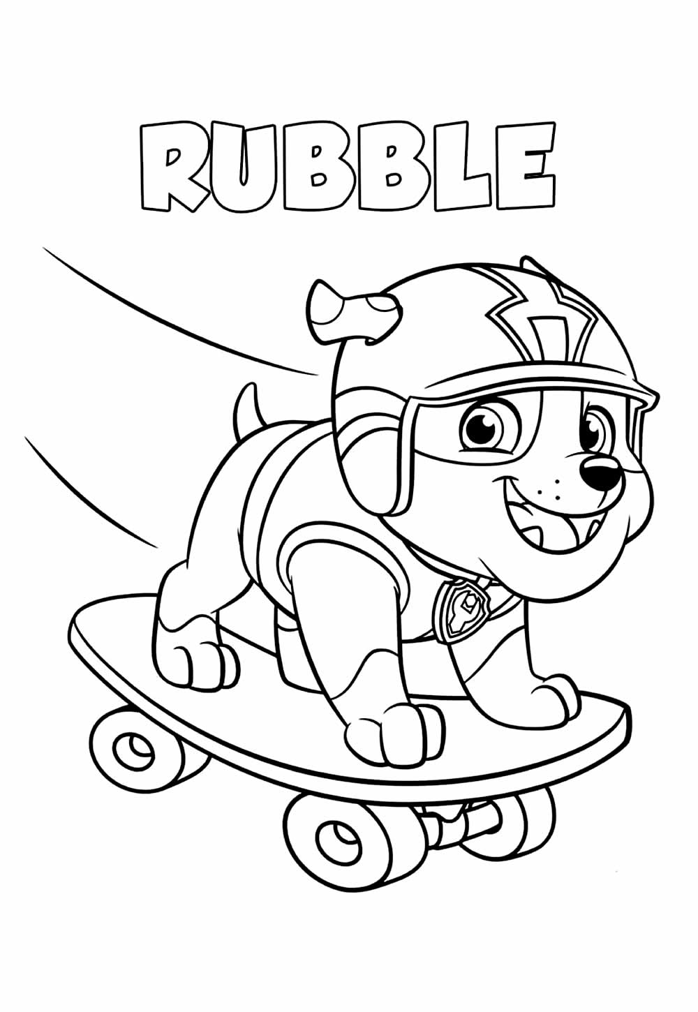 Rubble e Sua Turma para colorir e pintar