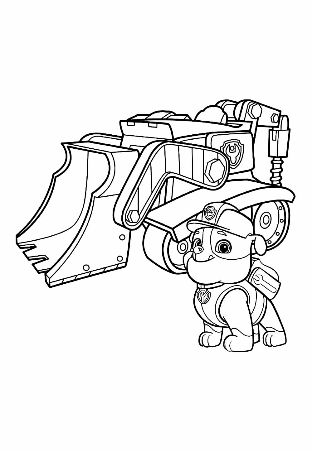 Rubble e Sua Turma para pintar e imprimir