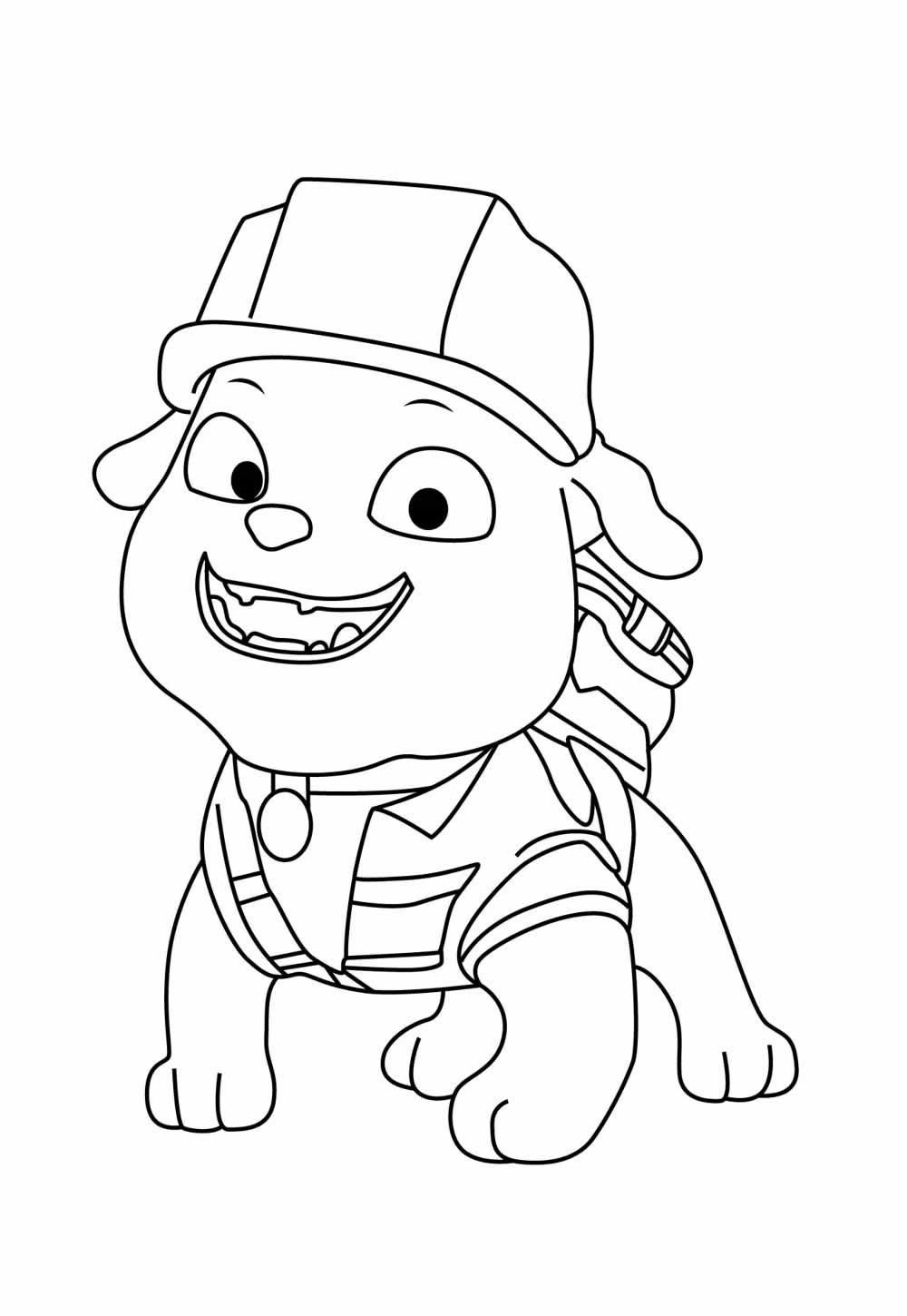 Desenho de Rubble e Sua Turma para pintar