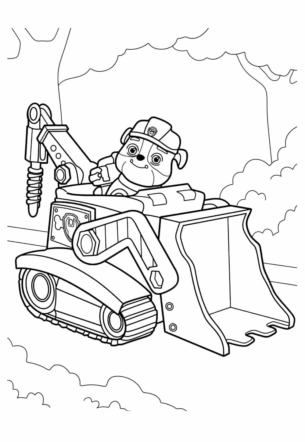 Desenhos de Rubble e Sua Turma para colorir