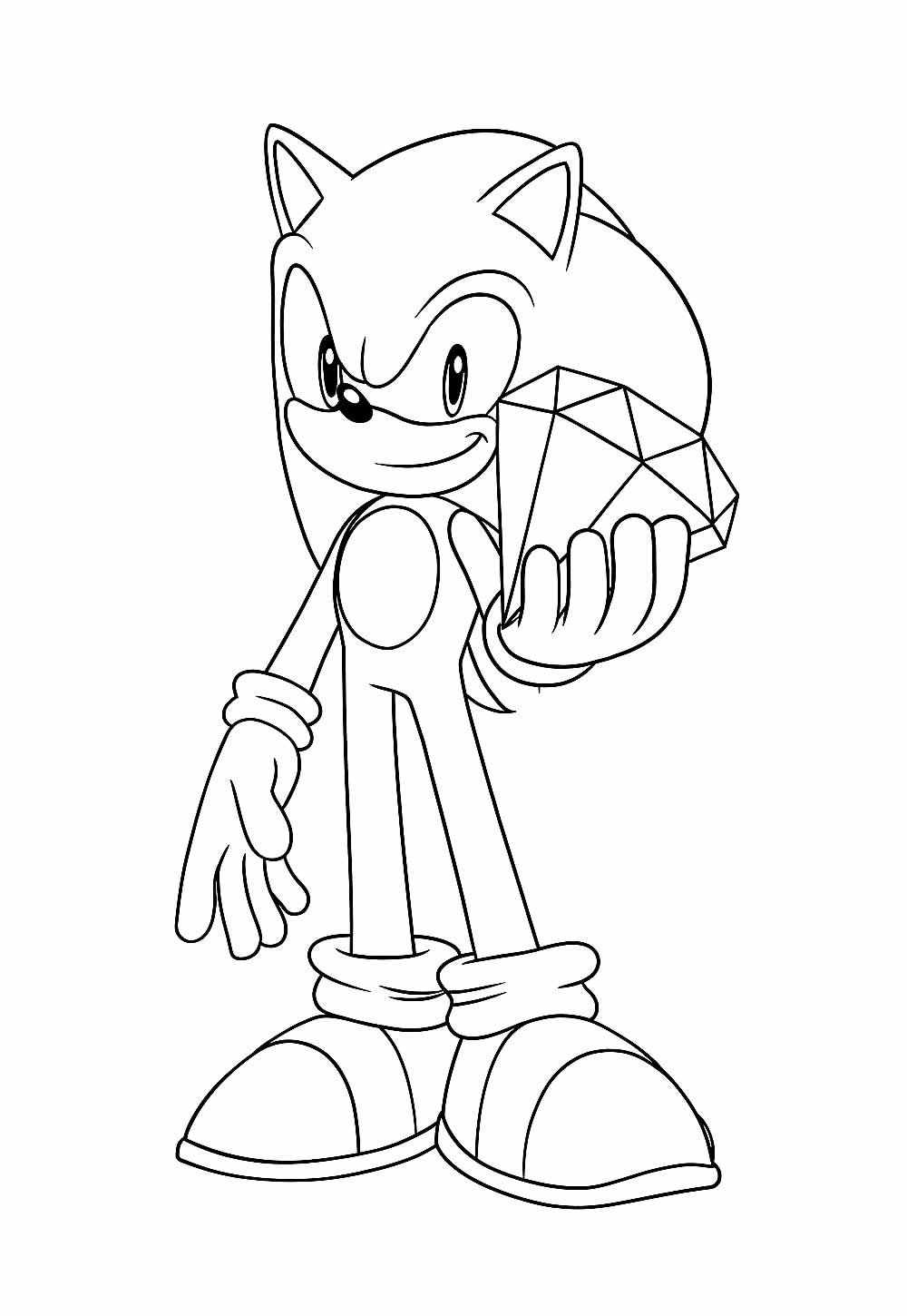 Desenho para colorir do Sonic