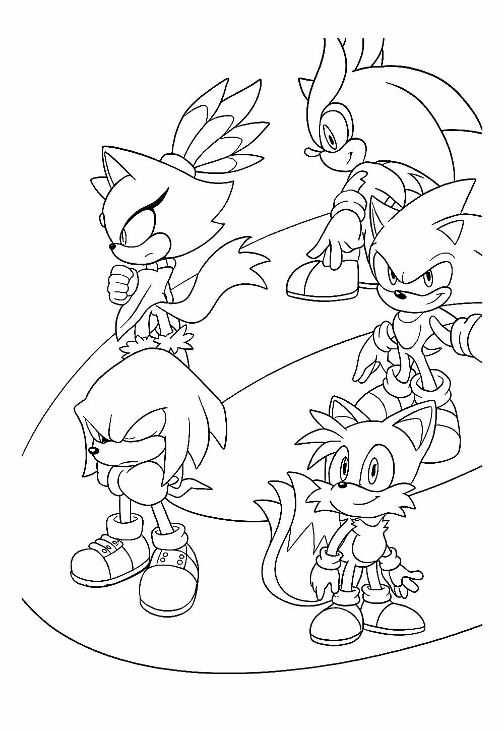 Desenho de Sonic