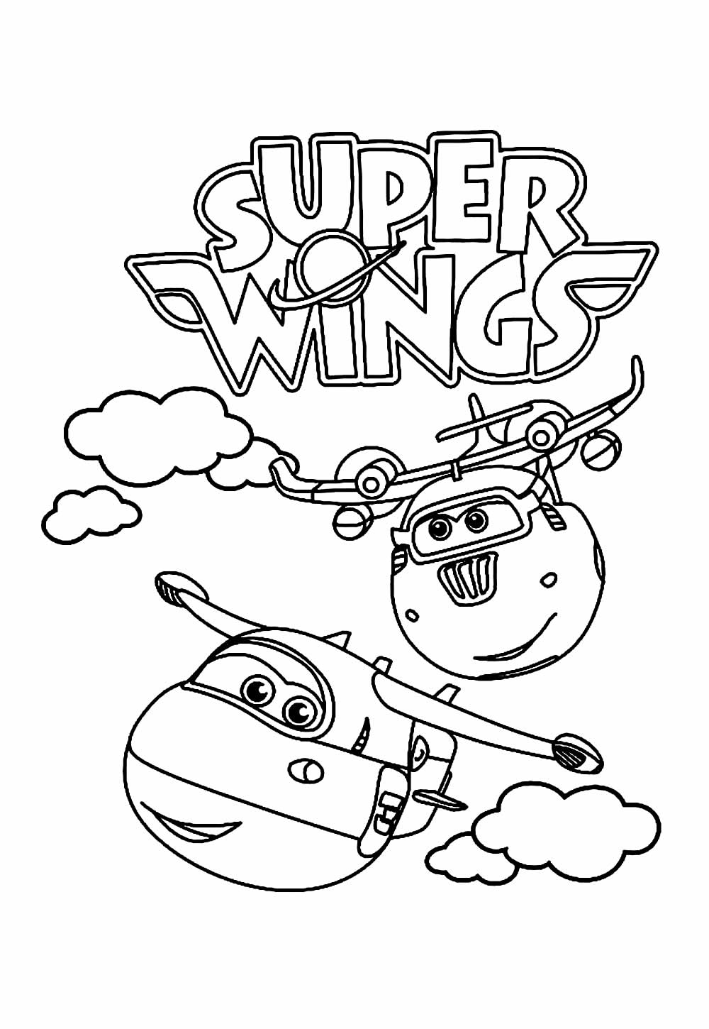 Desenhos Super Wings Colorir