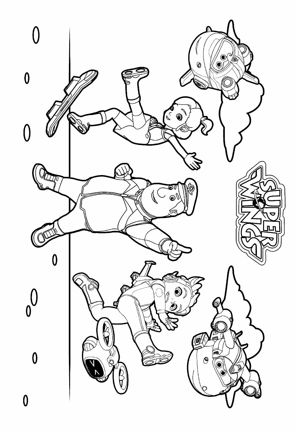 Desenhos Super Wings Colorir e Pintar