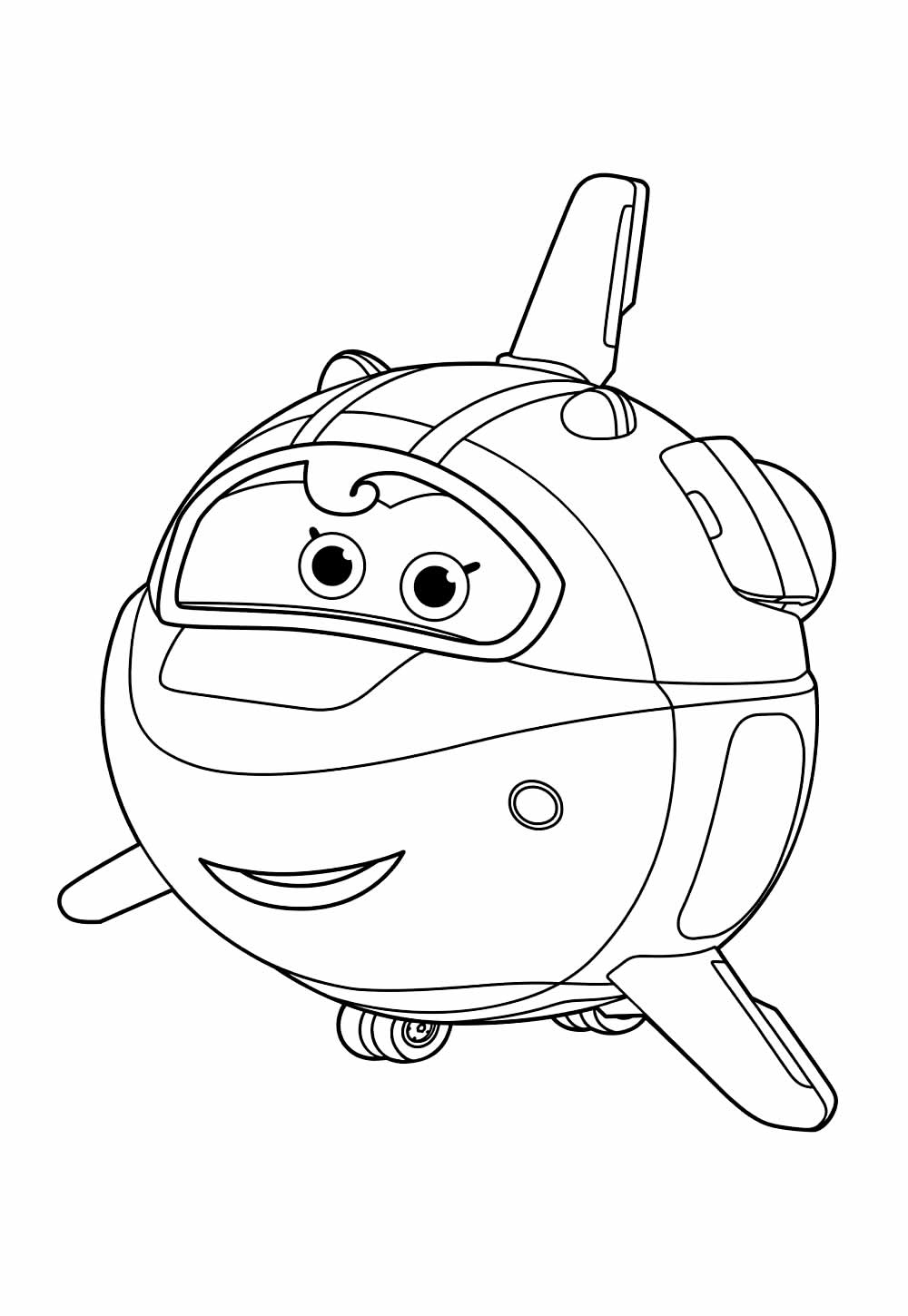 Desenho de Super Wings para imprimir e colorir