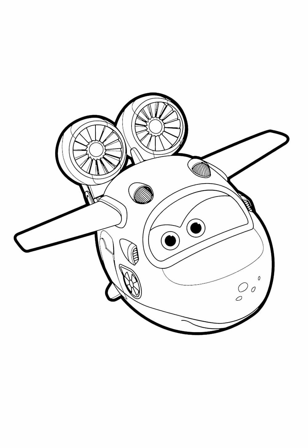 Desenho de Super Wings para imprimir e pintar