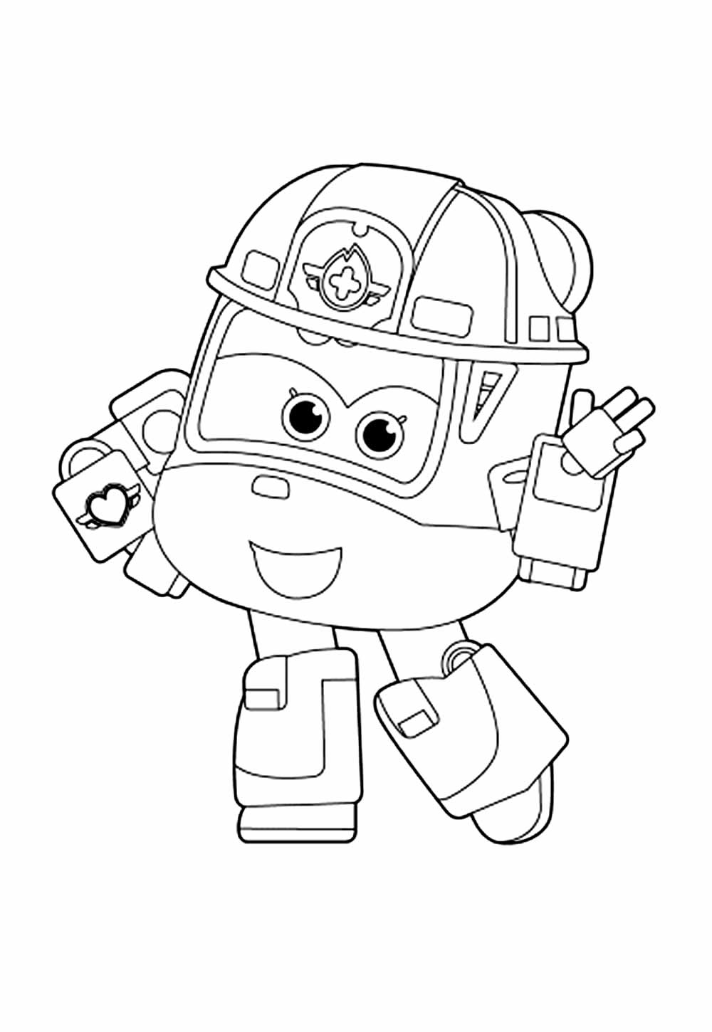 Desenhos de Super Wings para colorir