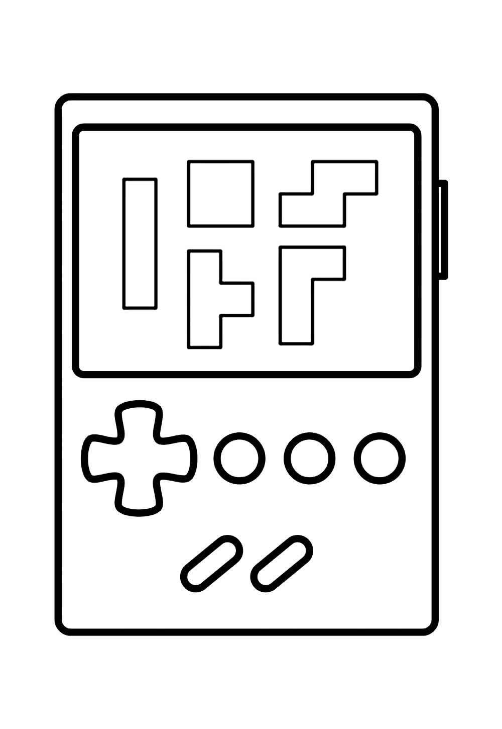 Desenhos de Tetris para colorir