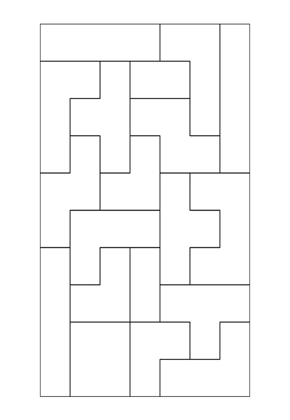 Tetris para colorir