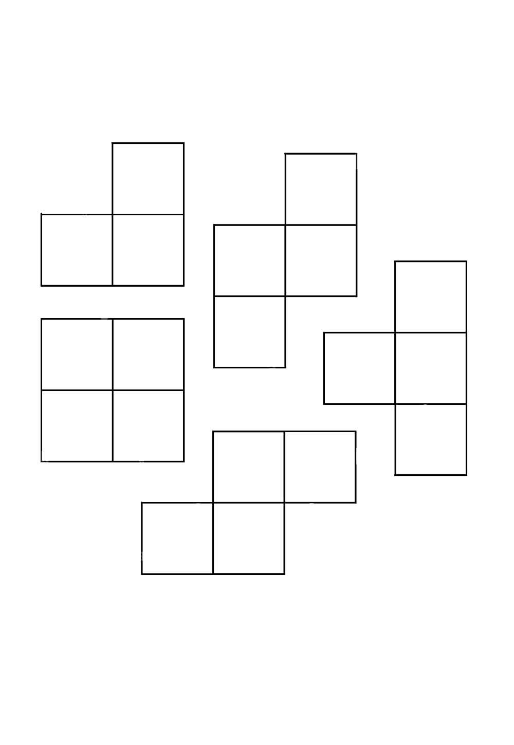 Tetris para colorir