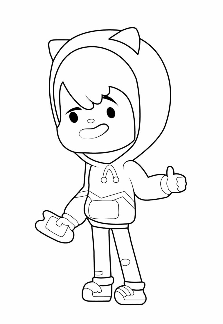 Desenhos de Toca Life World para colorir - Bora Colorir