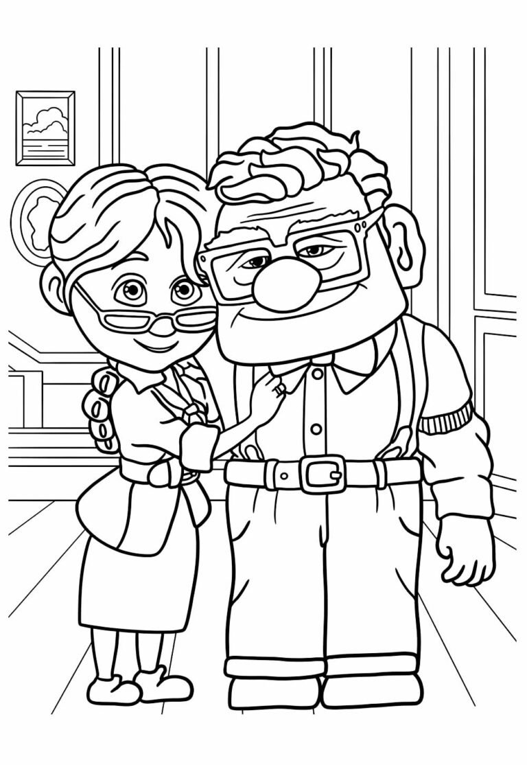 Desenhos de Up: Altas Aventuras para colorir - Bora Colorir