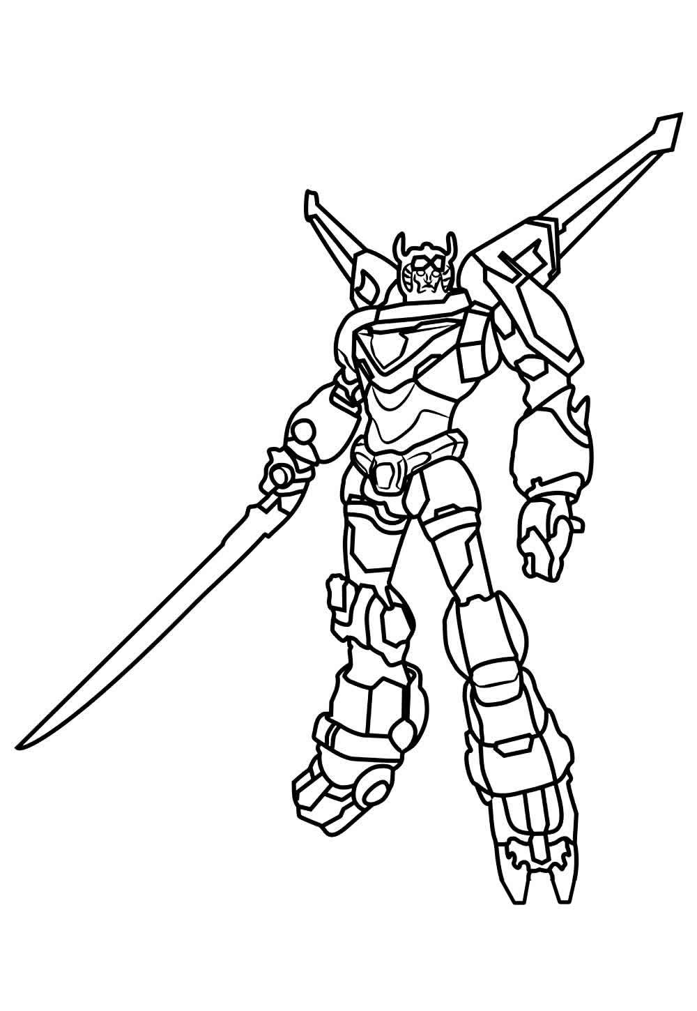 Desenho de Voltron para pintar