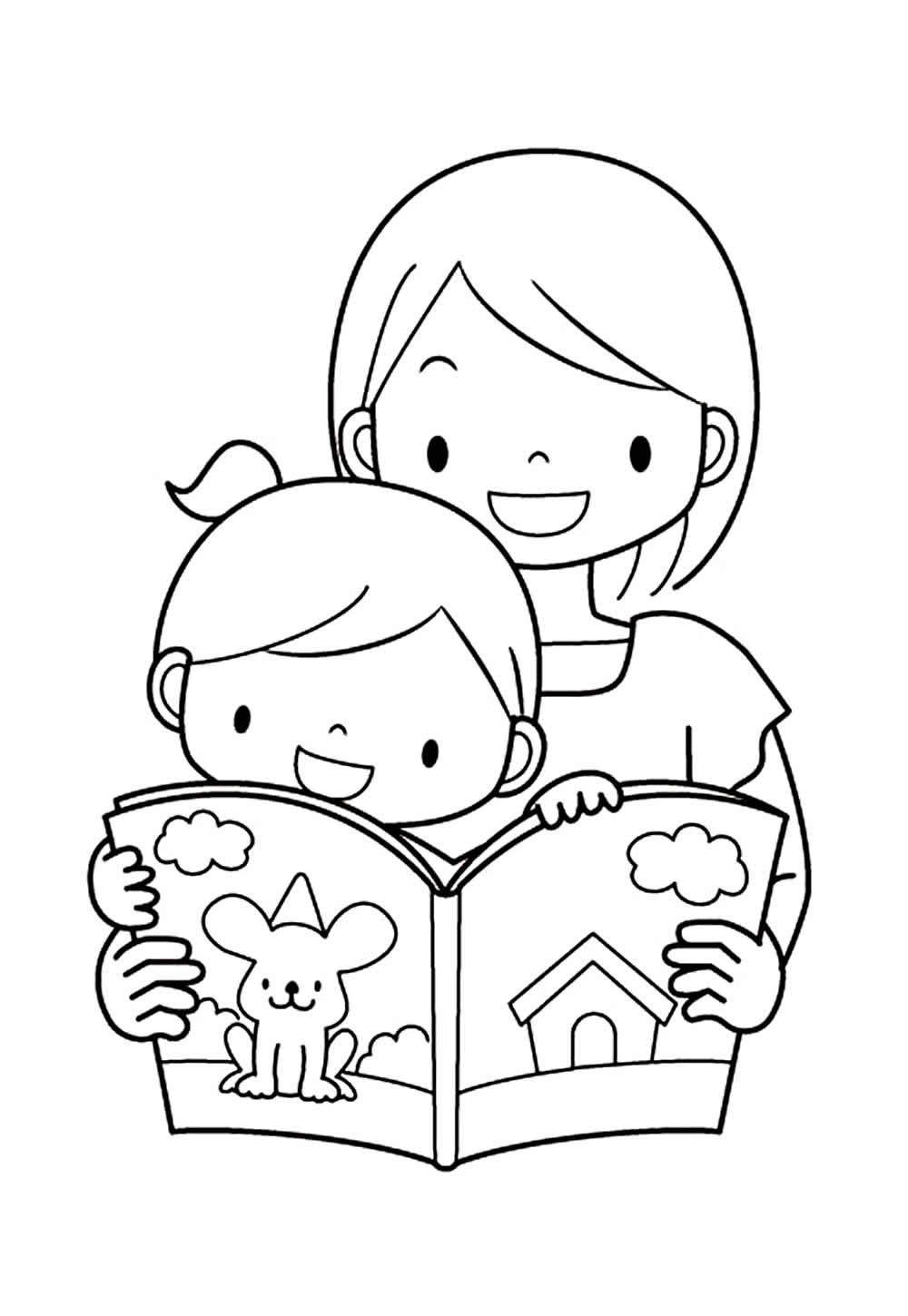 Desenhos de Dia das Mães para colorir