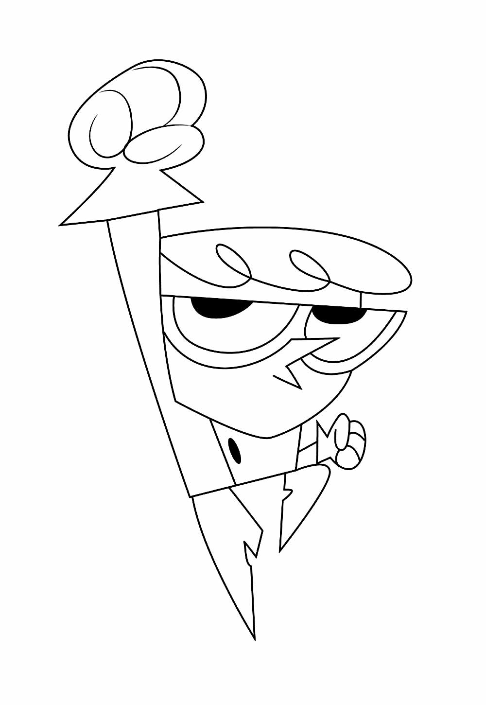 Desenho do Laboratório de Dexter para colorir