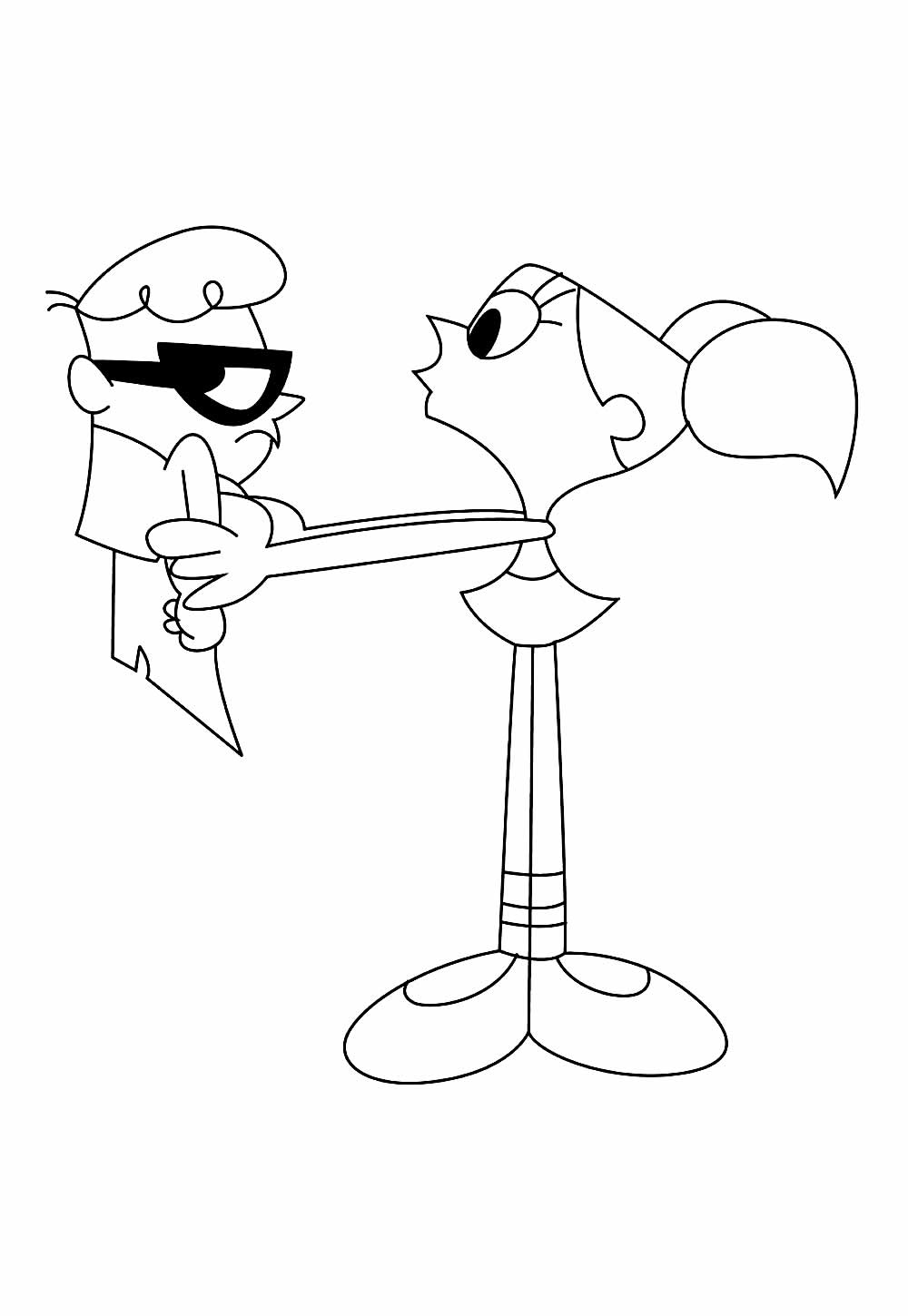 Desenho de O Laboratório de Dexter para colorir