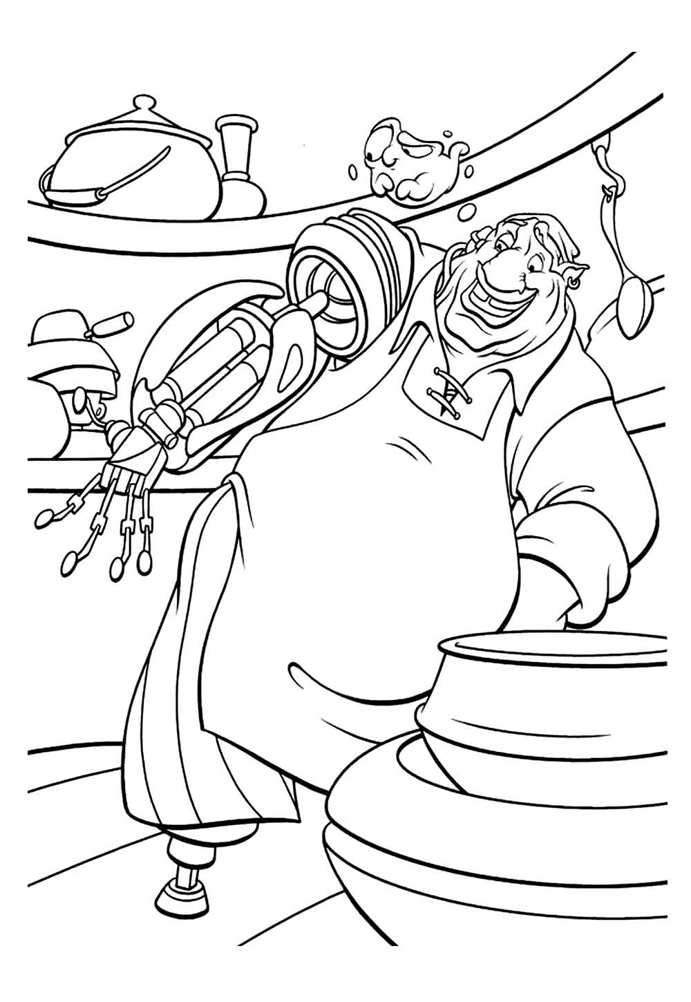 Desenho para Colorir O Planeta do Tesouro