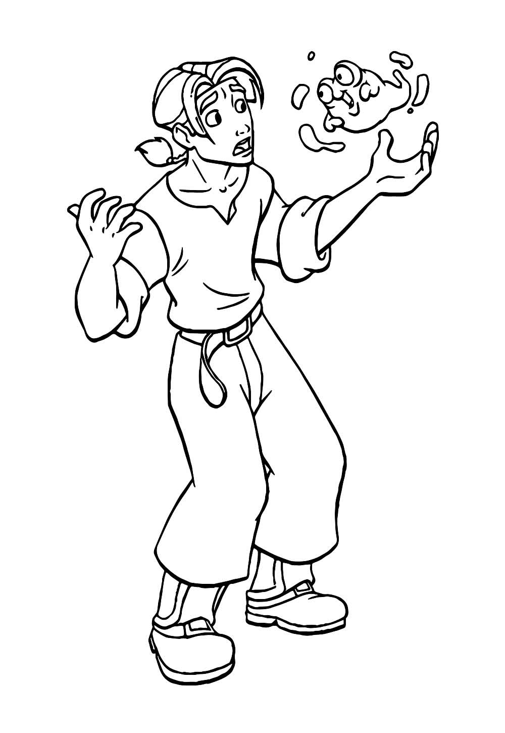 Desenho para Pintar O Planeta do Tesouro