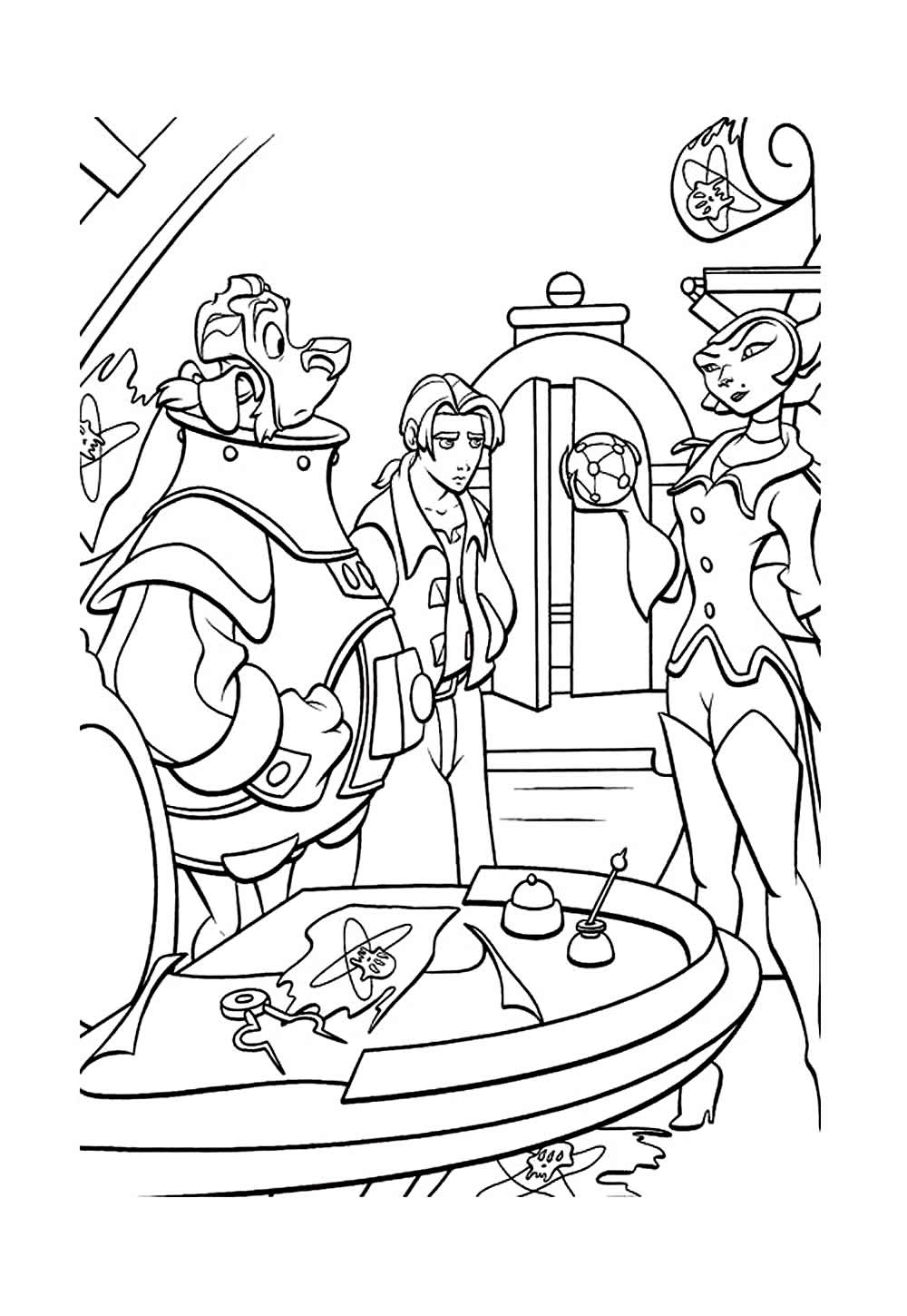 Desenho de Planeta do Tesouro para colorir