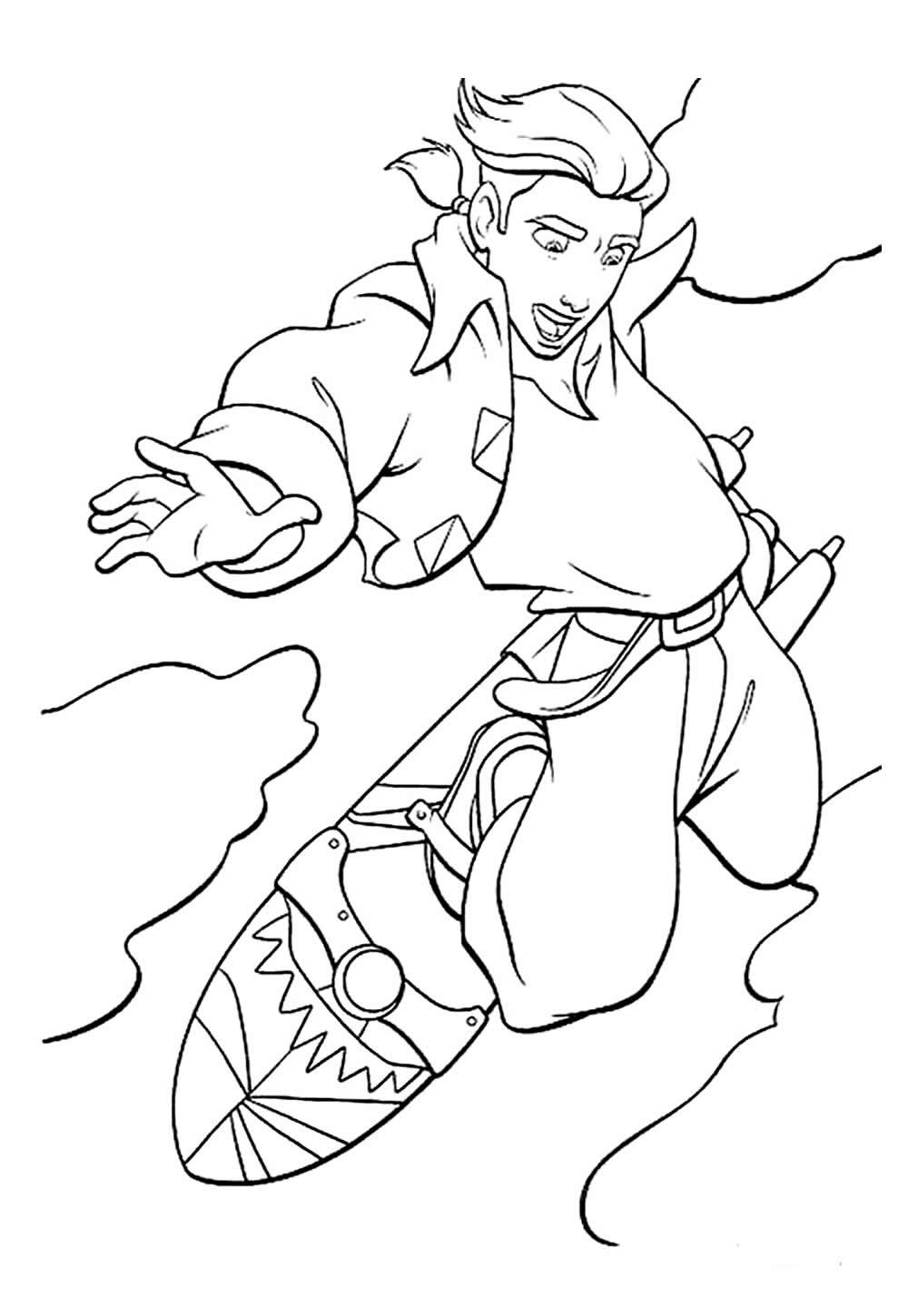 Desenho do Planeta do Tesouro para pintar
