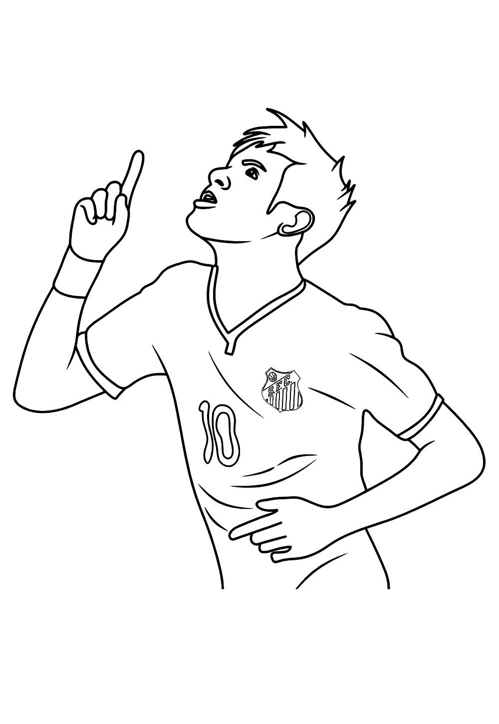 Desenho Santos Neymar