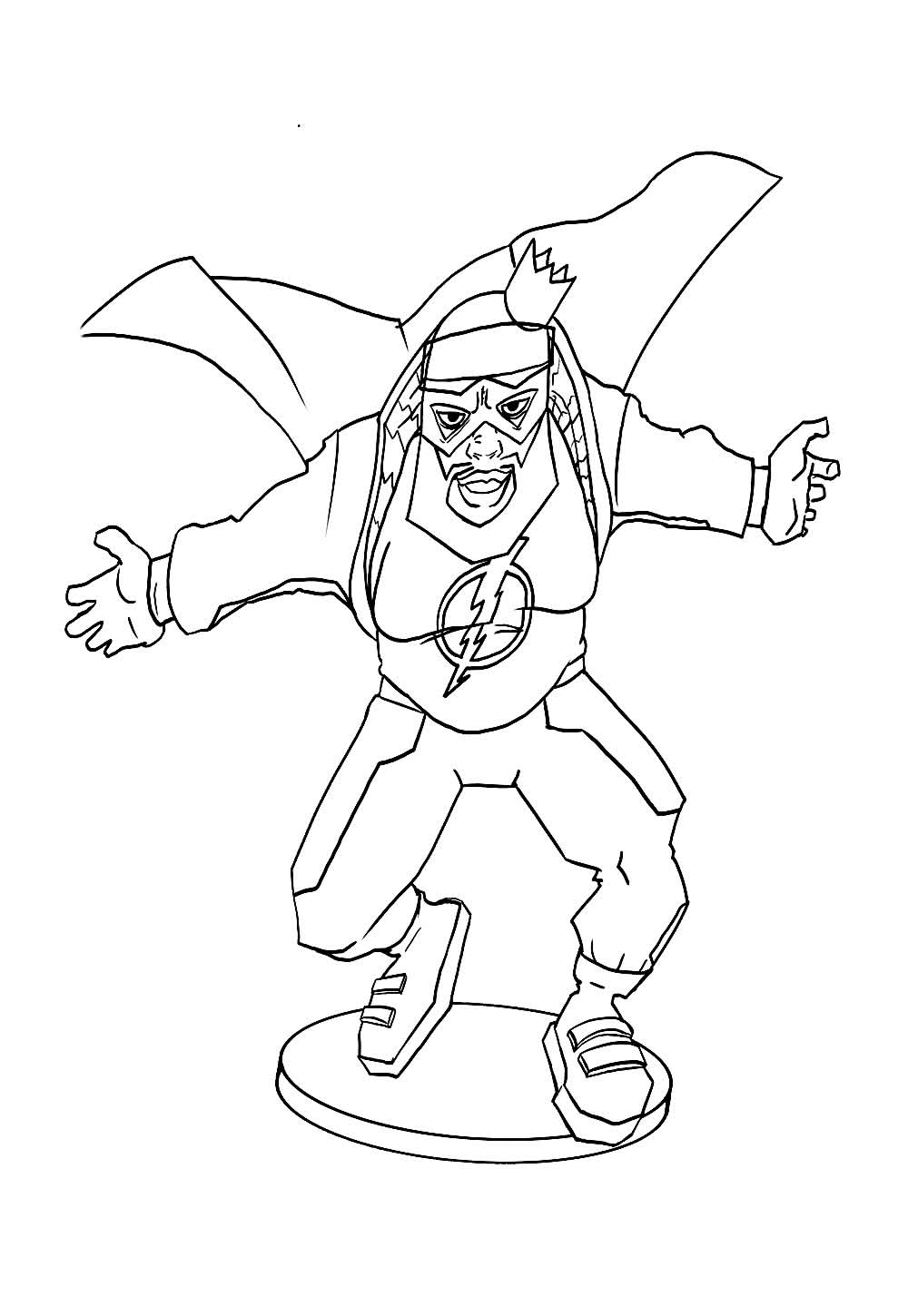 Desenho do Super Choque para colorir