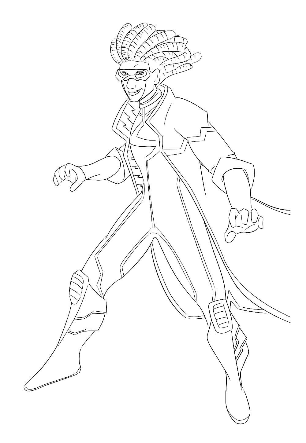 Desenho do Super Choque para pintar