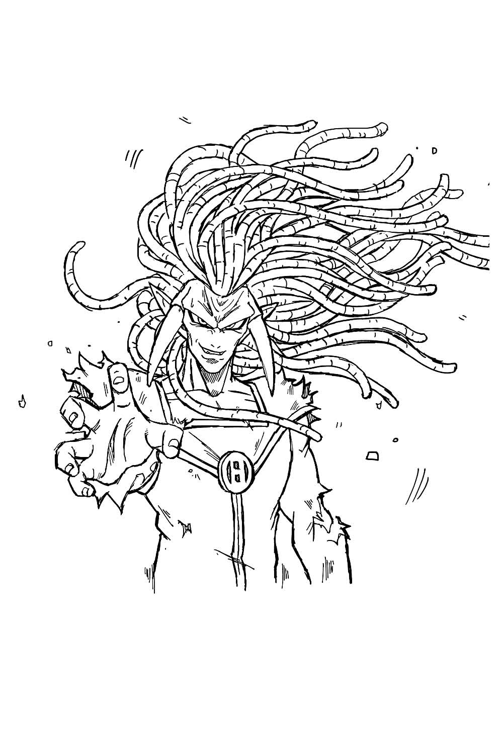 Desenho do Super Choque para imprimir e pintar