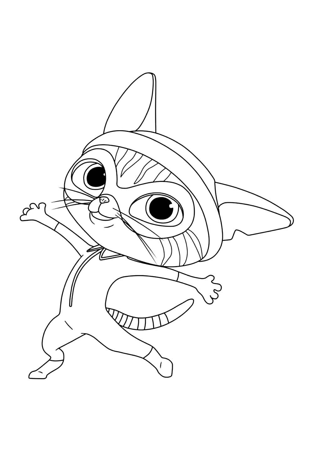 Super Gatinhos para colorir