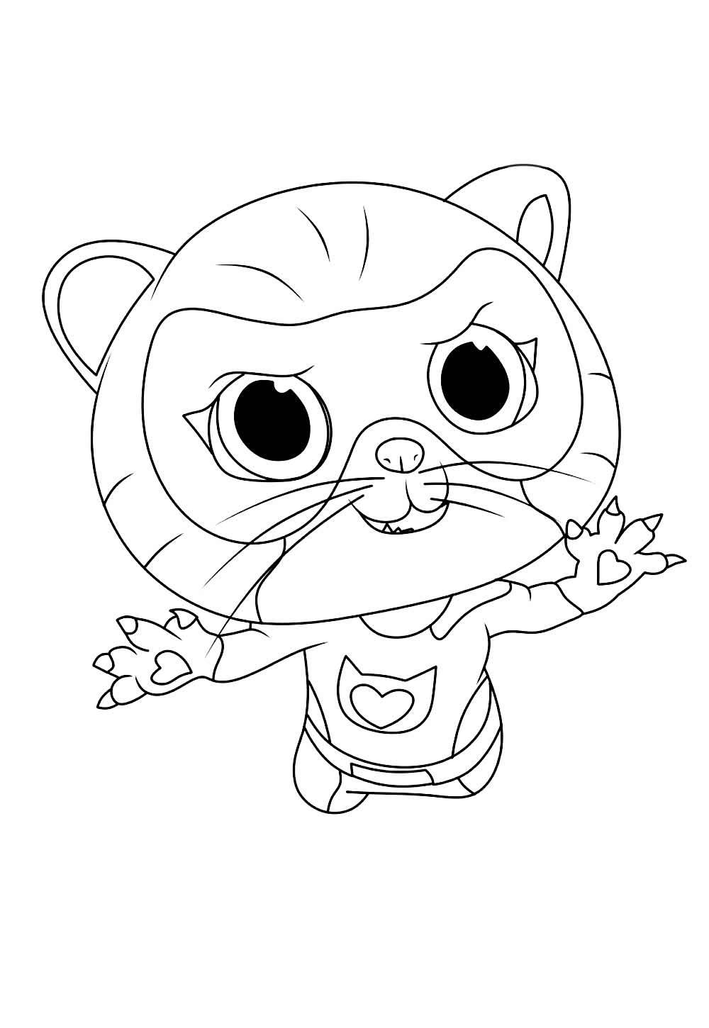 Super Gatinhos para colorir e pintar
