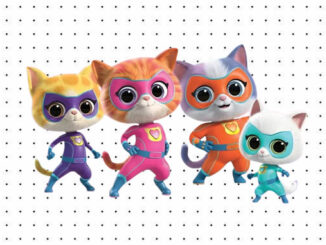 Desenhos dos Super Gatinhos para colorir