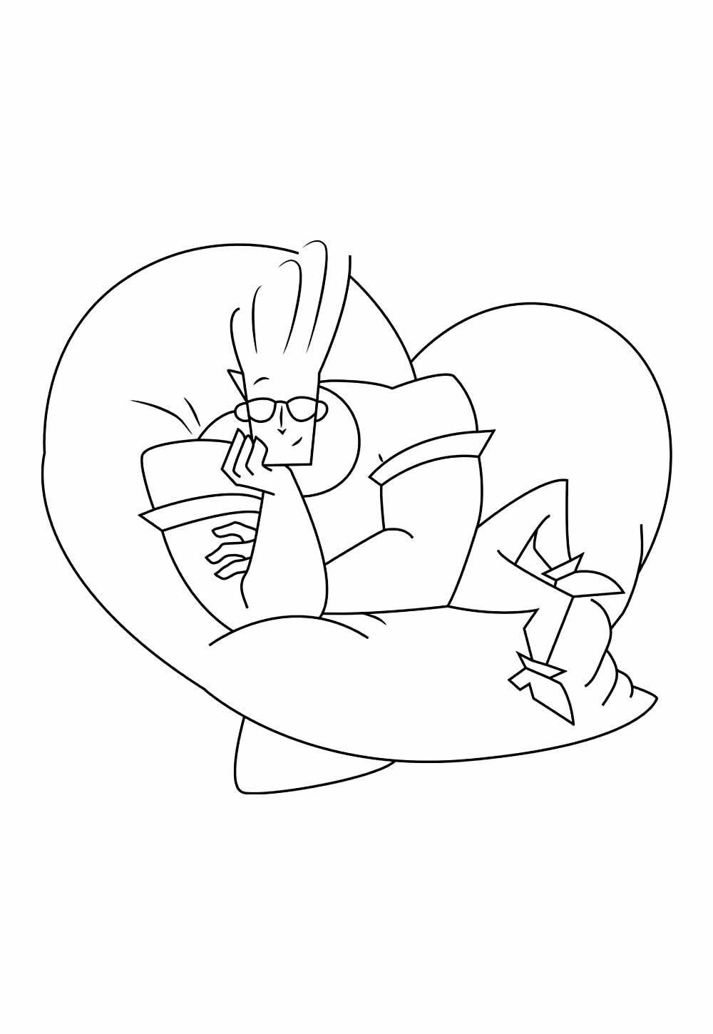 Desenho Johnny Bravo Pintar