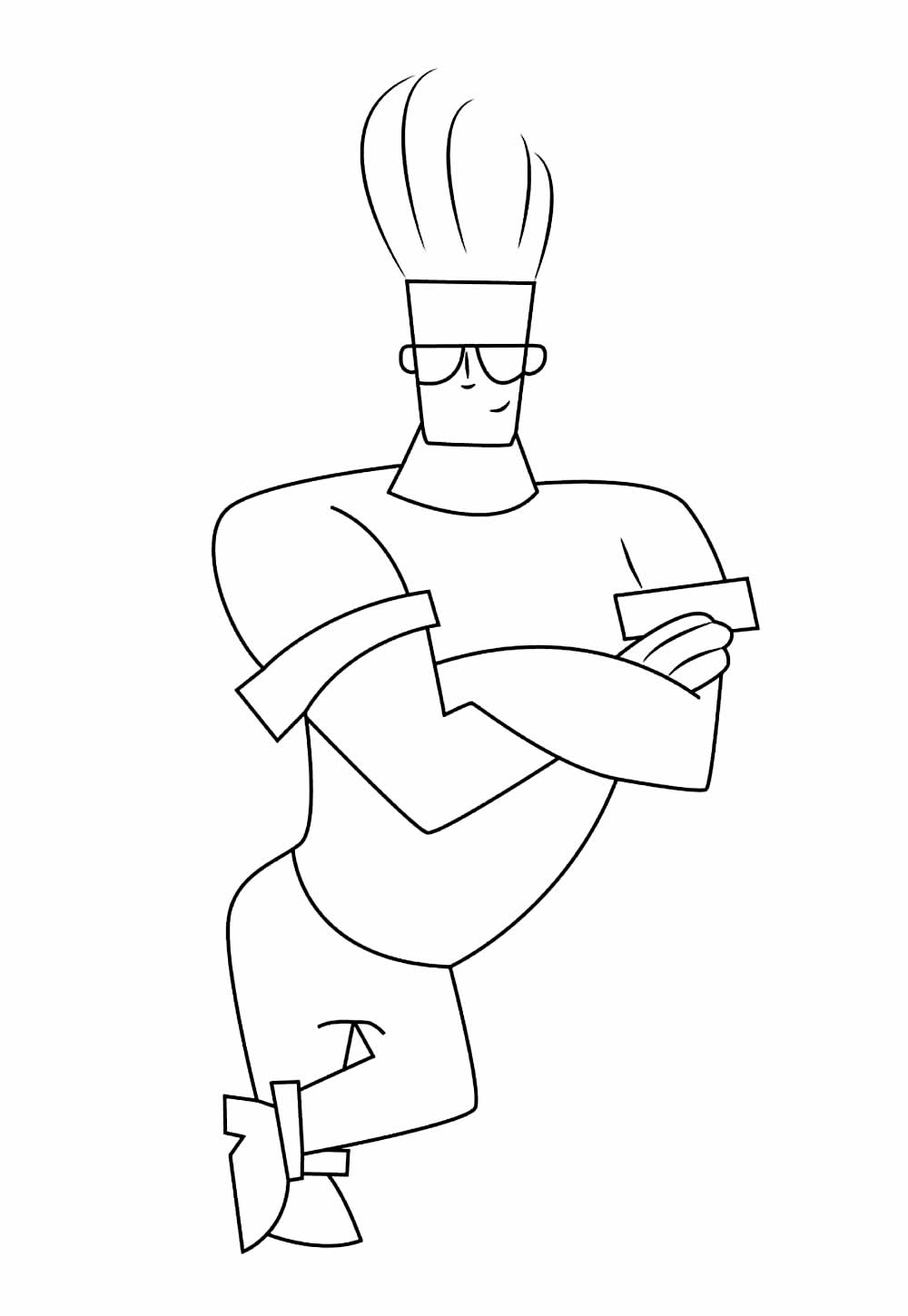 Desenho Johnny Bravo Colorir