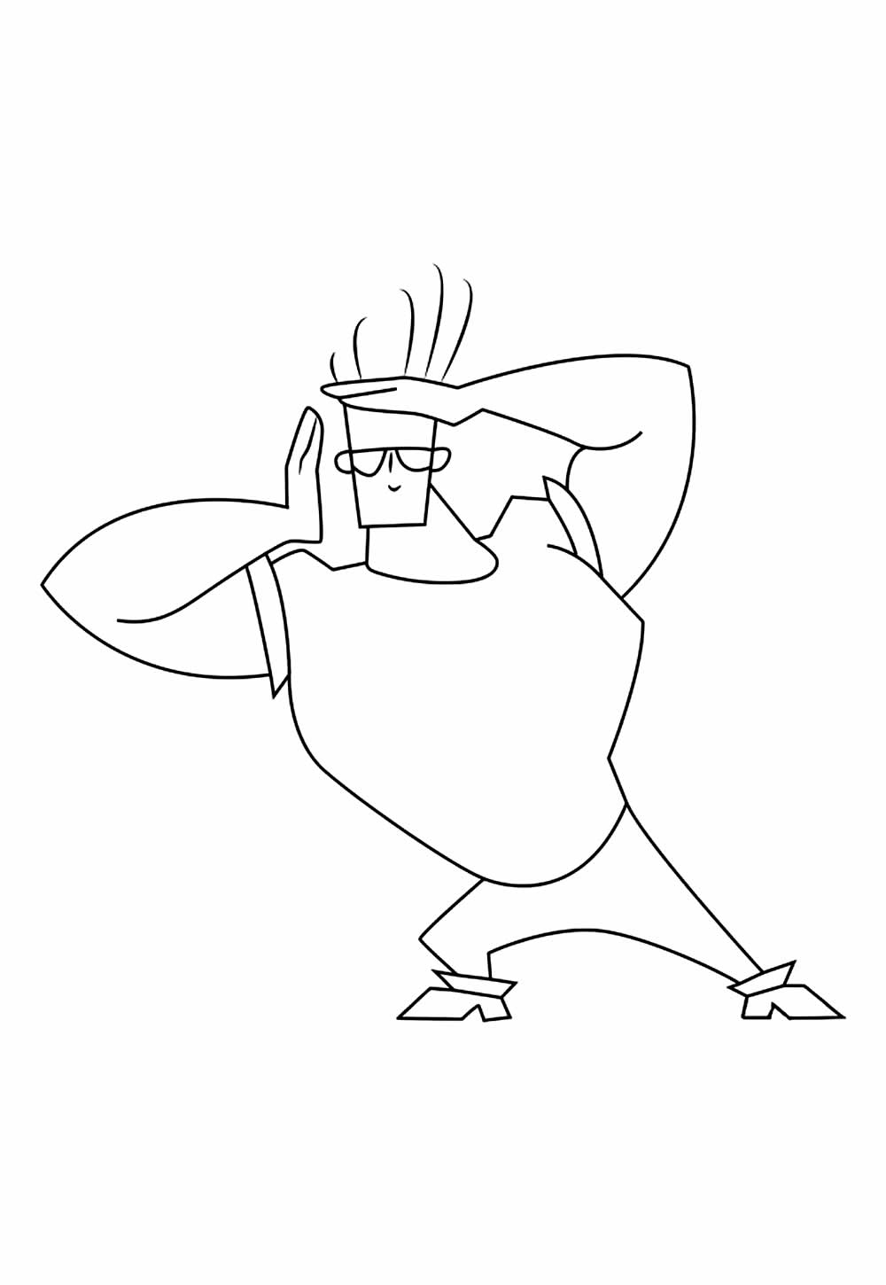 Desenho para colorir de Johnny Bravo